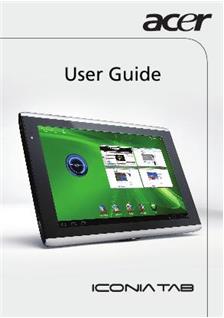 Acer Iconia Tab A 500 manual. Camera Instructions.